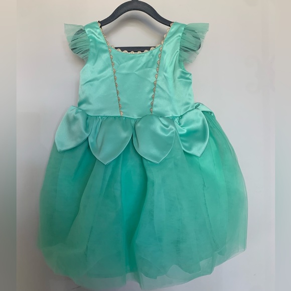 Janie and Jack x Disney Kids' Tiana Satin & Tulle Dress Costume - Picture 6 of 7